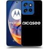 Picasee silikónový čierny obal pre Motorola Edge 50 Neo - Picasee - new logo - white