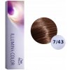 Wella Illumina Color 7/43 stredná blond červená zlatá 60 ml