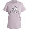 Dámske tričko adidas, ANIMAL PRINT GRAPHIC T-SHIRT fialová,čierna,béžová M
