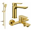 MEXEN/S - Alfa DF62 Set umývadlovej a vaňovej batérie s príslušenstvom, zlato 745703DF62-50