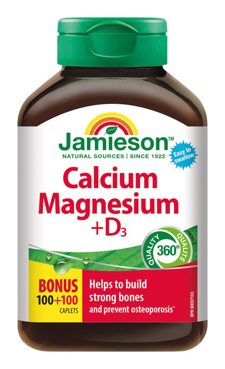 Jamieson Vápnik Horčík s Vitamínom D 200 tabliet