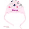 kojenecká čiapka BABY - s menom PINK DOTS Veľkosť: 68