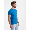 Ombre Men's classic cotton BASIC T-shirt - blue modrá 4XL Ombre 5902228965275