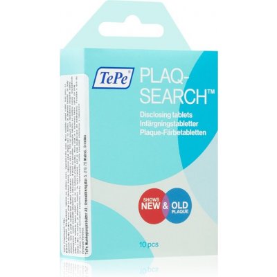 TePe PlaqSearch tablety pre indikáciu zubného povlaku 10 ks