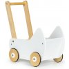 EcoToys Drevený vozík biely ESC-W-0173