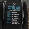 Tričko s potlačou STOLÁR Pánsky Čierna S