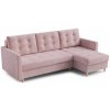 Signal Rozkladacia rohová sedacia súprava DIVO Ružová