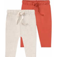 LUPILU Chlapčenské nohavice z biobavlny 2 kusy hnedá béžová