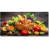 Moderný foto-obraz akryl na stenu Kôš zeleniny ovocie 100x50 cm