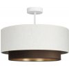 Belis | Prisadený luster NATIA 1xE27/60W/230V, priemer 45 cm, biela/hnedá | H0227