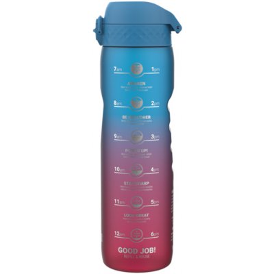 ion8 Leak Proof fľaša motivator blue & pink 1000 ml