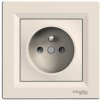 Schneider Electric Slovakia spol. s r.o. Asfora EPH2800223 - zásuvka 1x2P+PE s clonkami - krémová