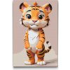 Vymalujsisam.sk Maľovanie podľa čísiel - Tiger pre deti Veľkosť: 20x30cm, Rám: Na plastovej doske