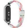 VSETKONAMOBIL 115534 BRAIDED Nylonový remienok pre Xiaomi Smart Band 10 / 9 / 8 ružovo-biely