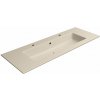 GSI PURA COLOR PURA keramické dvojumývadlo Slim 122x46cm, creta mat 8887208