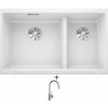 Blanco SUBLINE 430/270-U biela 523155 + Blanco MIDA-S chróm 521454