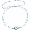 Evolution Group Svetlo modrý kabala náramok s kryštálom 13041.3 blue
