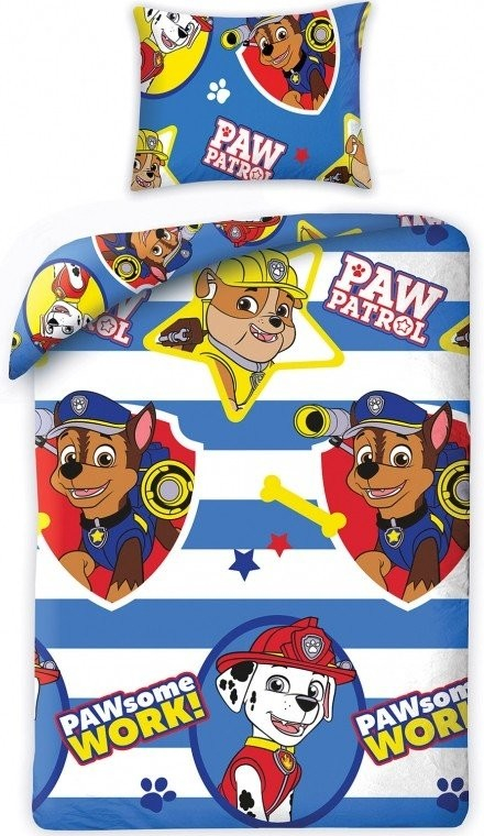 Halantex Obliečky Paw Patrol modré Bavlna 140x200 70x90