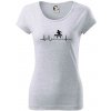 EKG stolný tenis - Dámske tričko Pure - XS ( Svetlosivý melír )