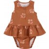 CARTER'S Body bez rukávov s volánom Brown Flowers dievča 3m 1N599910_3M