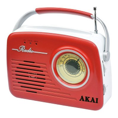 Rádio Akai, 9204486 | APR-11R RED, v retro stylu