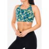 Športová podprsenka Patagonia Shadowlite High Impact Adjustable Bra - wild botanist/wetland blue
