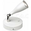 Nástenné LED svietidlo s vypínačom 4,5W, 4000K, 360lm, biele VT-805 (V-TAC)