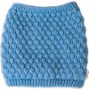 BABY NELLYS Pletený nákrčník komínok modrá