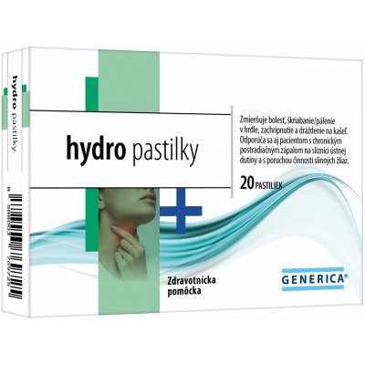 Generica hydro pastilky 20 ks