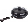 AMT Indukčná titánová panvica wok ø 28 cm x 9 cm / 3.0 l s s odnímateľnou rukoväťou a pokrievkou