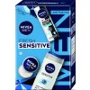 Nivea Men Deo Fresh Sprej AP B&W 150 ml, Men krém 30 ml a Sprchový gél Sensitive 250 ml Darčekové balenie