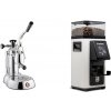 La Pavoni Stradivari Lusso + Rancilio STILE, white