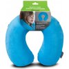 WORLDPACK TRAVEL PILLOW cestovný vankúš z pamäťovej peny - tyrkysový