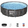 Bazén Bestway® Steel Pro MAX, 5614Z, kartušová filtrácia, rebrík, plachta, 427x107 cm