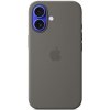 APPLE iPhone 16 Silicone Case with MS - Stone Gray MYY33ZM/A