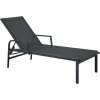 Záhradné lehátko Fernbrook antracitové 203 x 70,5 x 107 cm