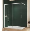 Hüppe Vita Pure Posuvné dvere s koľajničkou, 120 cm, biele/čierne sklo VA0005182322