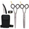 Sada kaderníckych nožníc 5,5 Gepard + britva + opasok