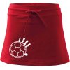 Hádzaná lopta ruka - Športová sukne - two in one - L ( Červená )