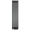 Regnis Lazur LA, vykurovacie teleso 330x1000mm so stredovým pripojením 50mm, 428W, čierna matná, LAZURLA/1000/330/D5/BLACK