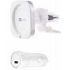 ER POWER CAR VENT MOUNT držiak pre MagSafe nabíjačku + 20W autonabíjačka - biela, ERPWCMCH-WH
