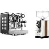 Rocket Espresso Appartamento, black/white + Eureka Mignon Specialita, WD white, walnut