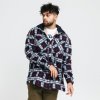 Urban Classics Hooded Polar Fleece Overshirt midnightnavy/red
