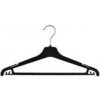 Konfekčné plastové vešiaky/plastové ramienka na šaty, typ WPN42, šírka 42 cm, čierne, 1 ks