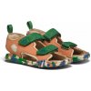 Detské barefoot sandále Affenzahn Sandal Vegan Airy Bird of Paradise 35 zelená,oranžová 35