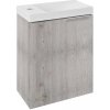 Sapho Latus skrinka 39.4x22x50 cm závesná kúpeľňová skrinka pod umývadlo dub LT110-1212