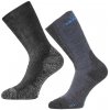 LASTING merino ponožky WinterSki&Hike WSM 2-PACK, čierna+modrá