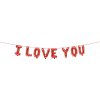 PartyDeco Fóliový balón - I Love You, 260x40 cm
