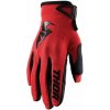 RUKAVICE THOR SECTOR S20 ČERVENÉ CROSS HONDA M