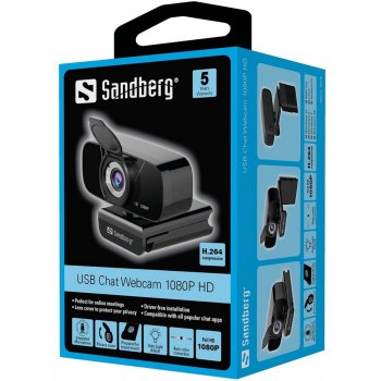 Sandberg USB Chat Webcam 1080P HD